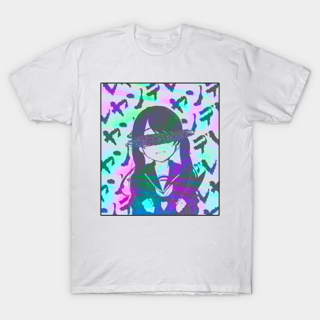 WHS (GLITCH) - SAD JAPANESE ANIME AESTHETIC T-Shirt by Poser_Boy